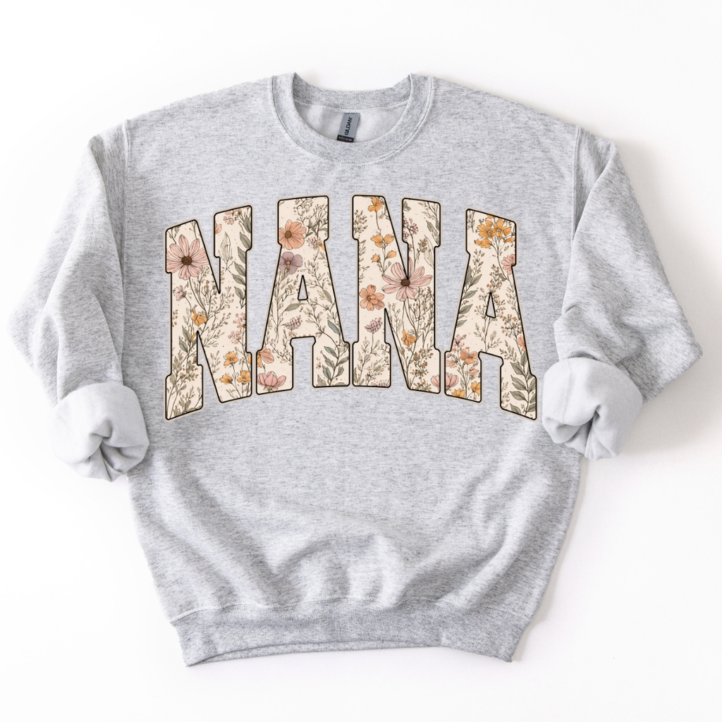 Mama/Grandma Floral Crewneck