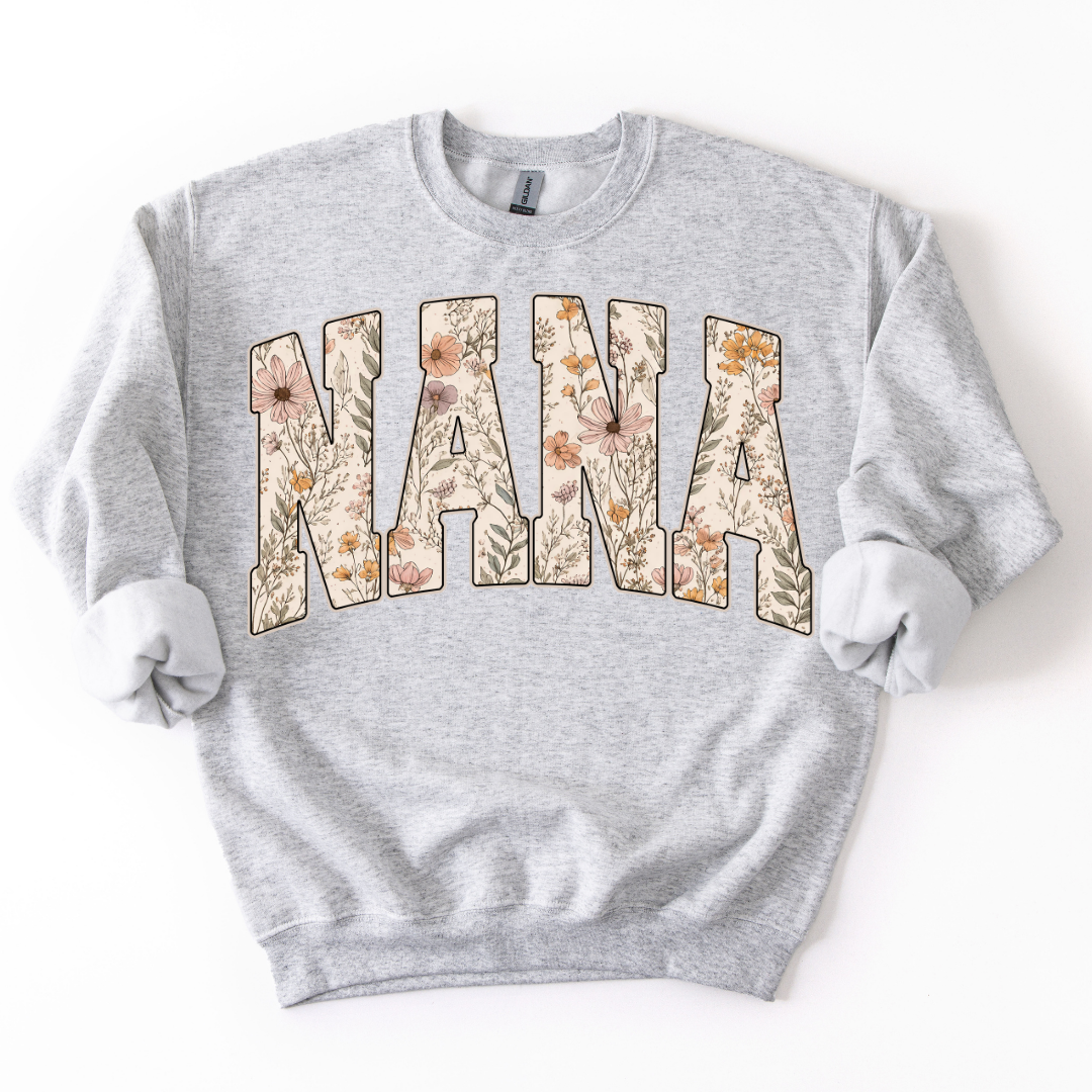 Mama/Grandma Floral Crewneck