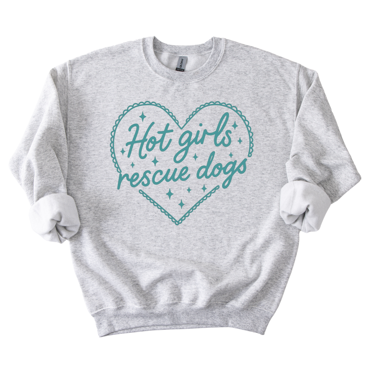 Hot Girls Rescue Dogs Crewneck