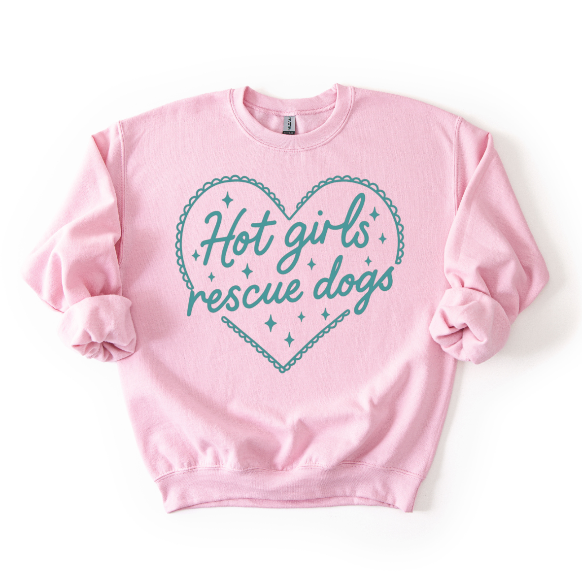 Hot Girls Rescue Dogs Crewneck