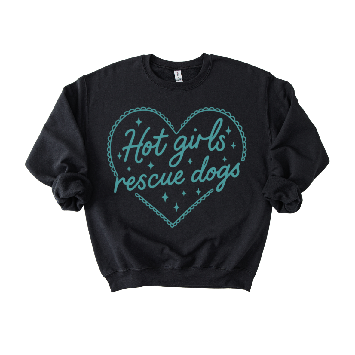 Hot Girls Rescue Dogs Crewneck