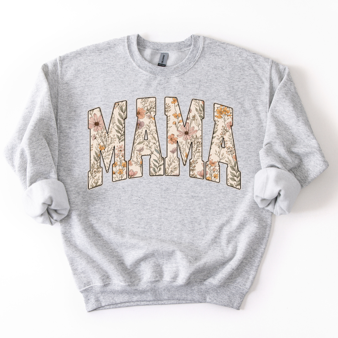 Mama/Grandma Floral Crewneck