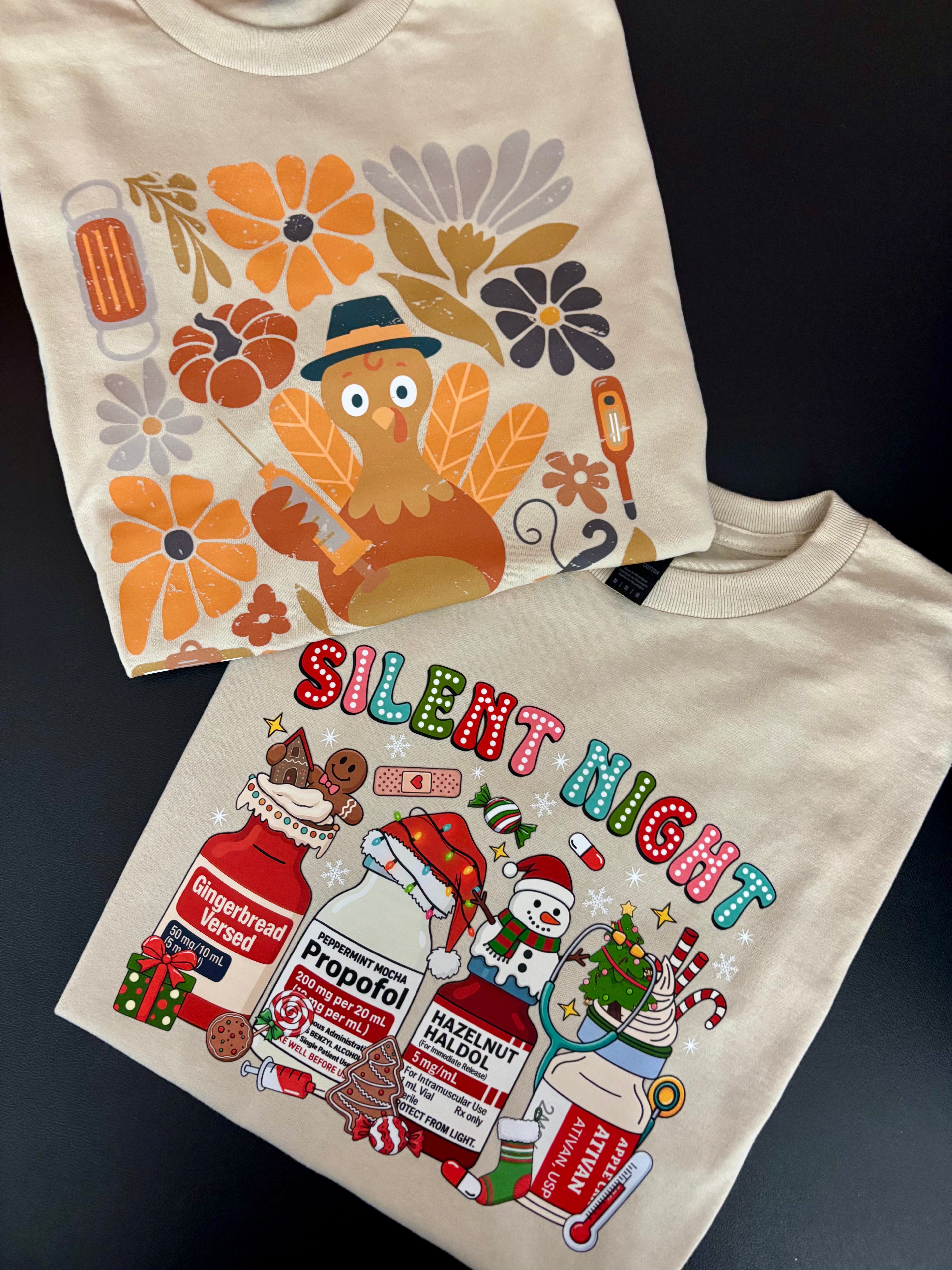 Silent Night Holiday Nurse Shirt