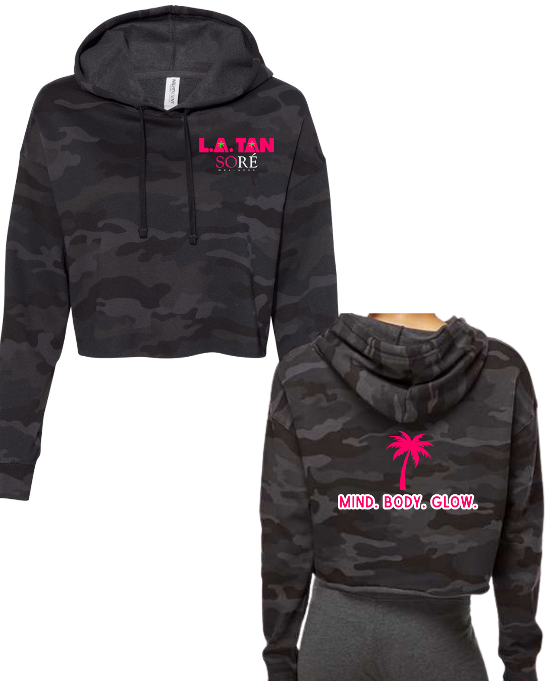 LA Tan and Sore Wellness Cropped Hoodie
