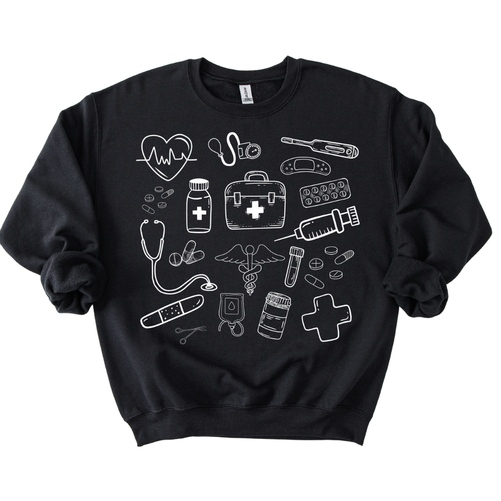 Medical Doodle Crewneck