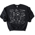 Medical Doodle Crewneck
