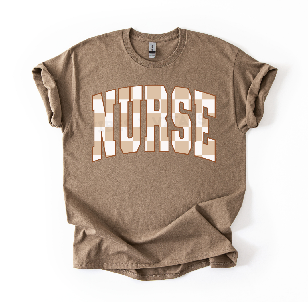 Checkered Nurse Shirt